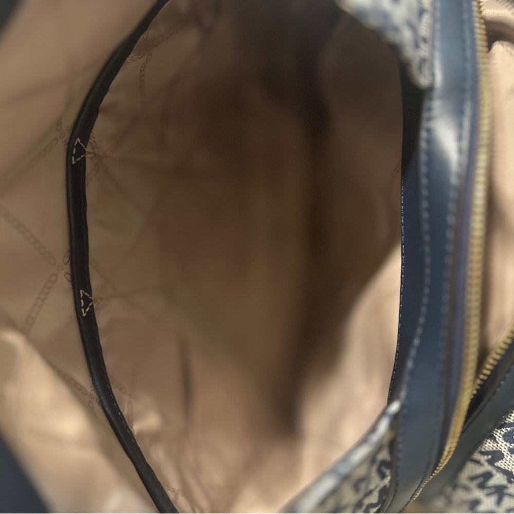 Michael Kors Navy Blue Monogram Tote and Wallet Set - Picture 9 of 9